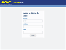 Tablet Screenshot of online.unip.br